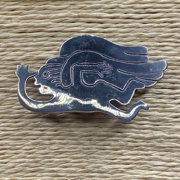 Preciv 925 sterling angel brooch pin - Picture 1 of 6